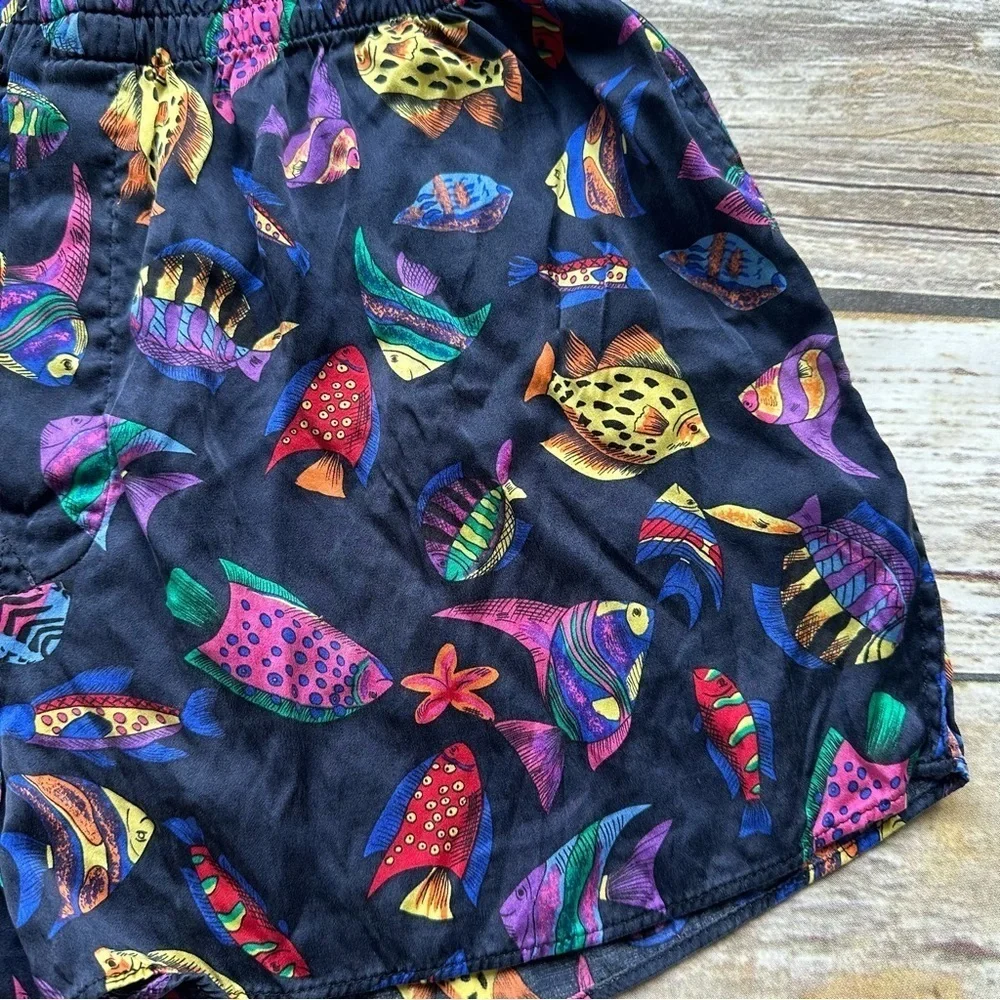 Vintage 100% Silk Boxer Shorts M